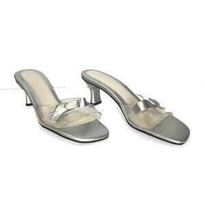 Life Stride Vintage Y2K Splash Silver Clear Heel 8